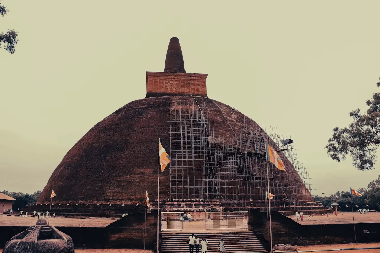 Abhayagiri stupa in Anuradhapura