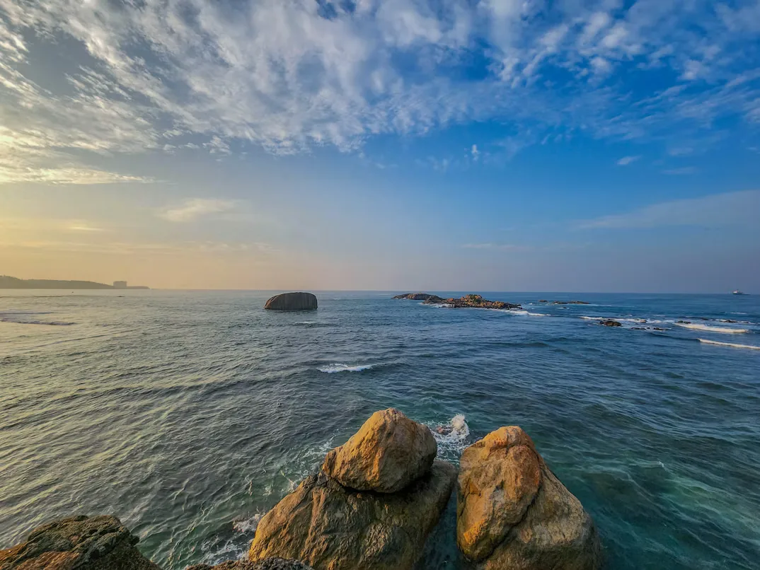 Beach near Galle on Sri Lanka's south coast