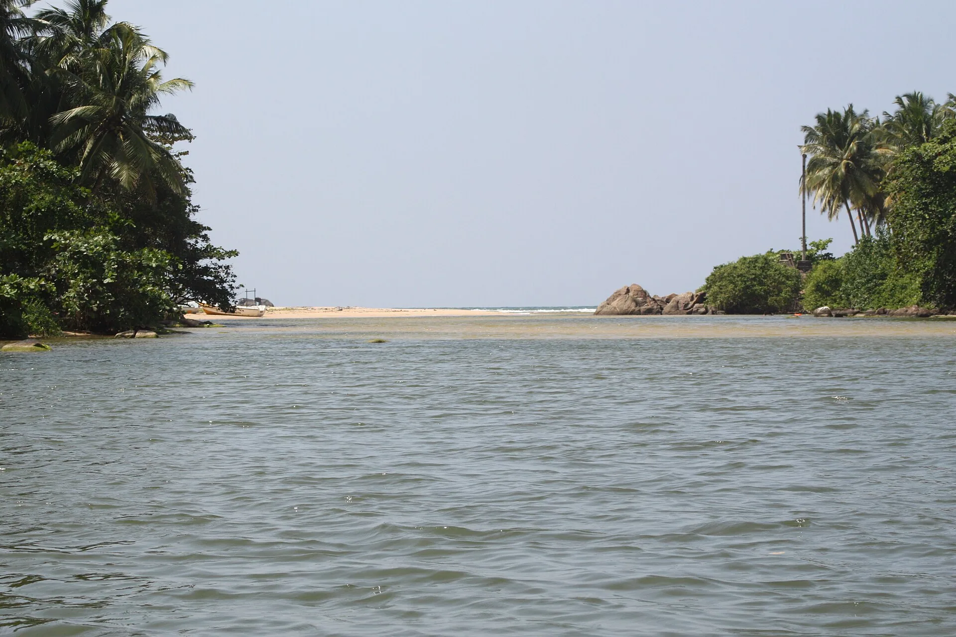 Madu Ganga estuary near Balapitiya, Sri Lanka