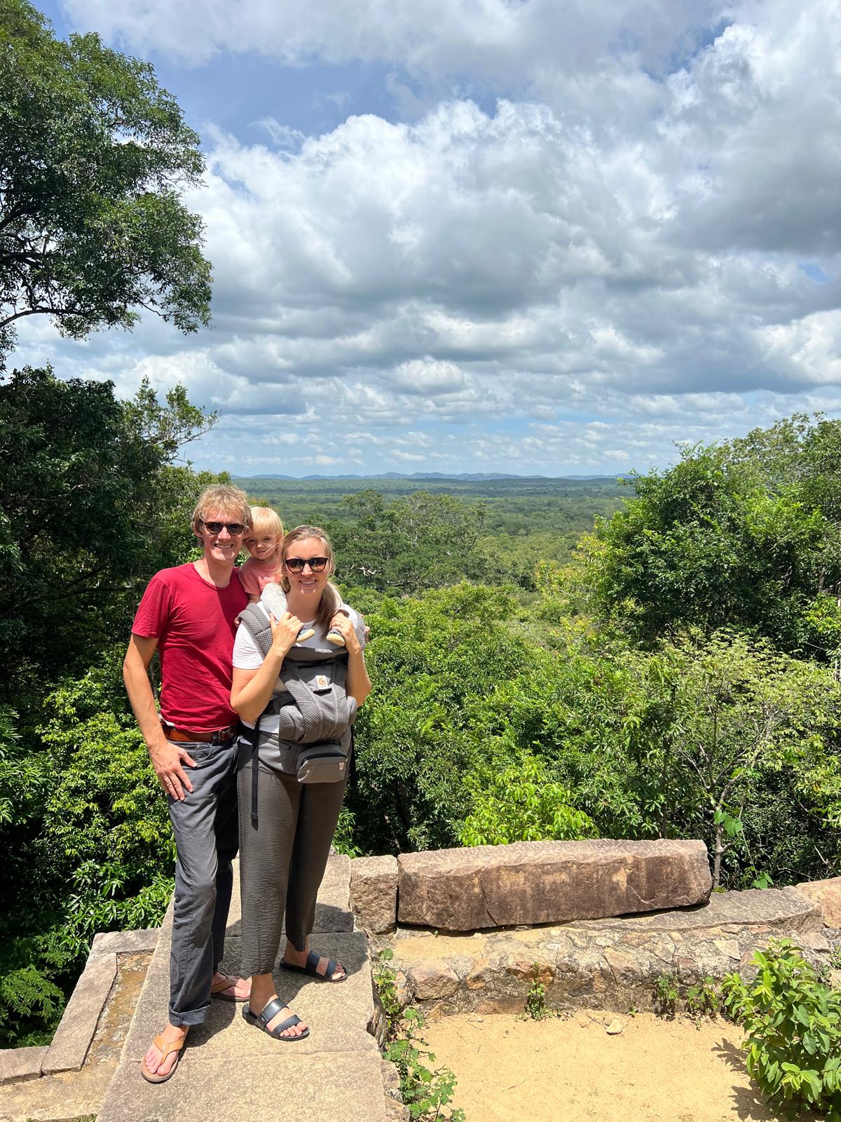 Family enjoying a forest view at Ritigala
